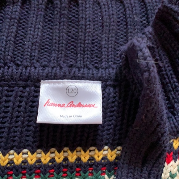 Hanna Andersson Boys Sweater Size 6-7 - Picture 2 of 3